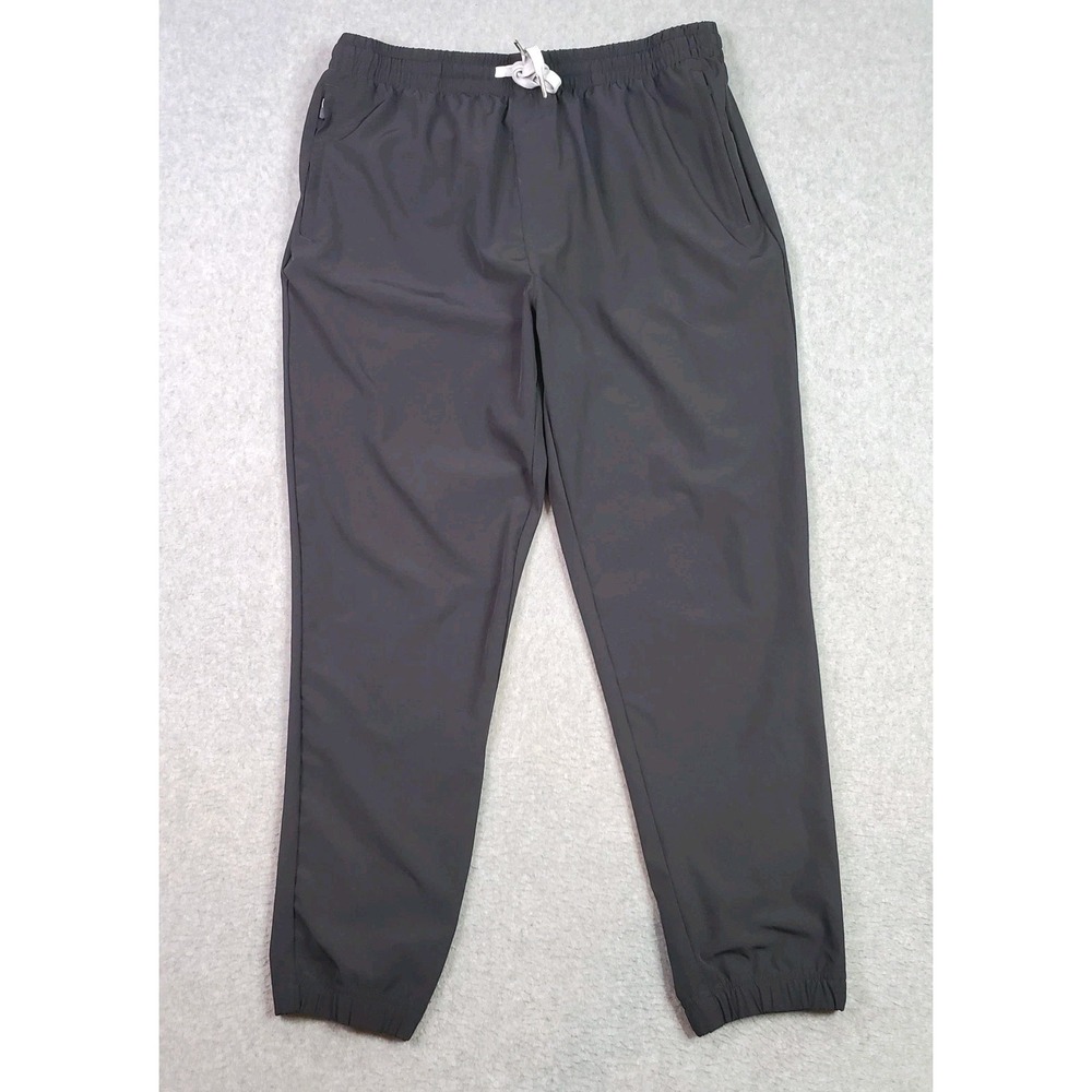 Cove Jogger Pants Mens 2XL Gray Recycled Poly Spandex Elastic Cuffs Waist